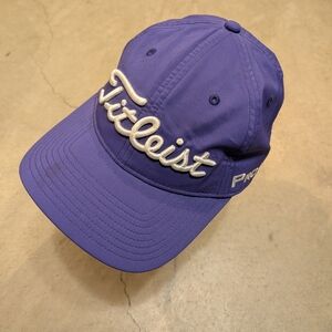 Titleist Purple Baseball Cap Strap Back FJ Pro V1
